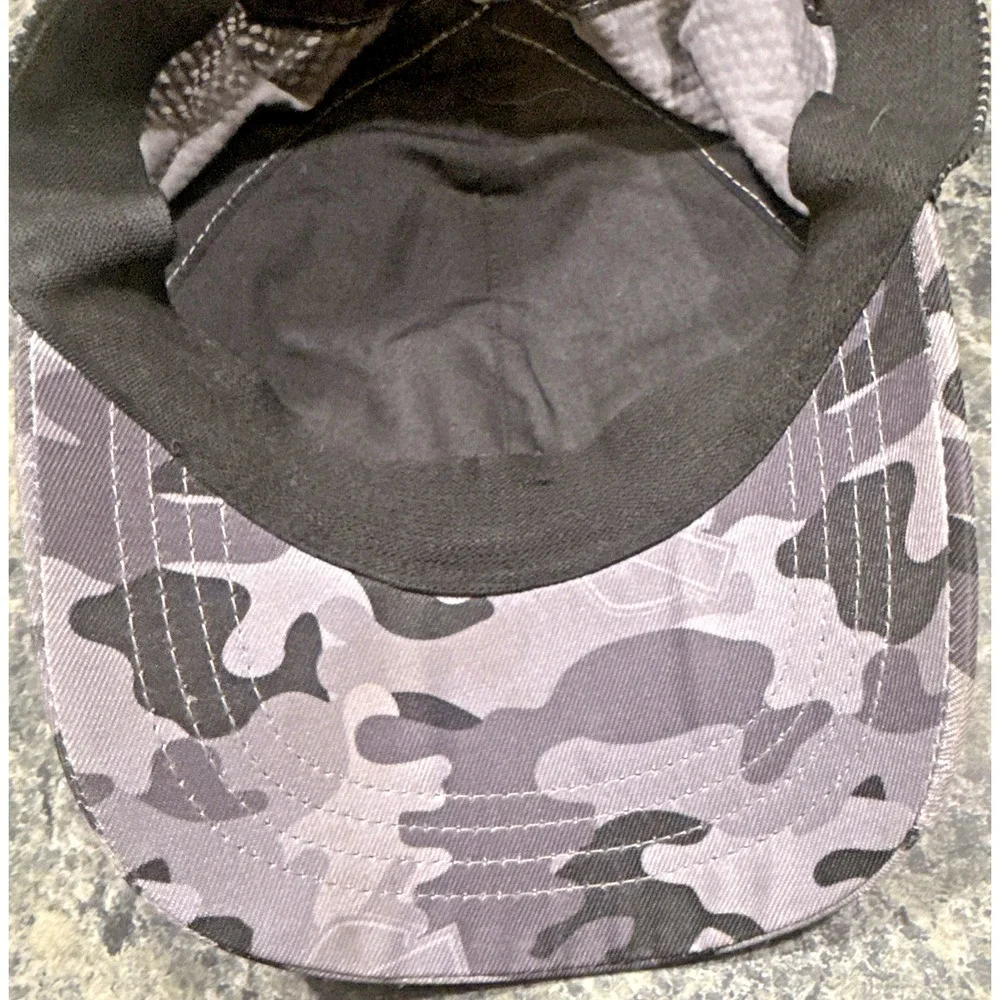 Harley Davidson Camo Fitted Hat Cap Gray Black  Motorcycle Biker Youth 4-14 Boys